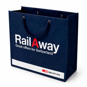 Tragtaschen mit Druck Kunststoff Premium Chic