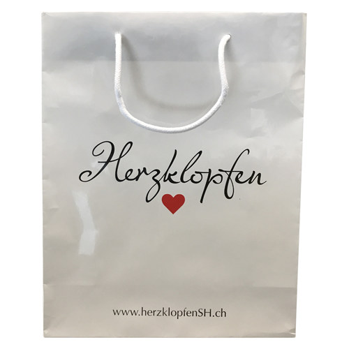 Tragtaschen mit Druck Papier Premium Kleinauflagen Lausanne