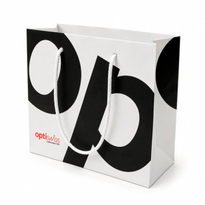 Tragtaschen mit Druck Papier Ligne OR