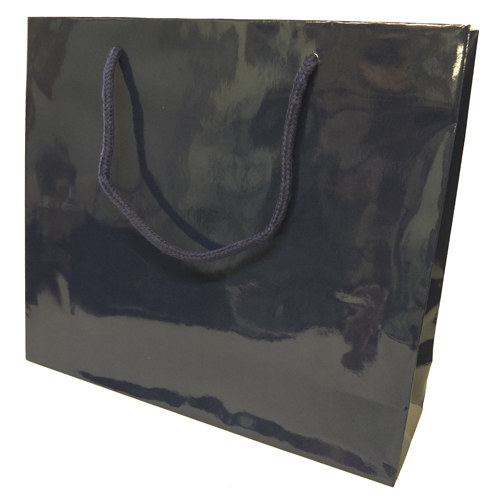 Bleu plastifié brillant Cabas sans impression papier premium Montreux Cabas sans impression papier premium Montreux