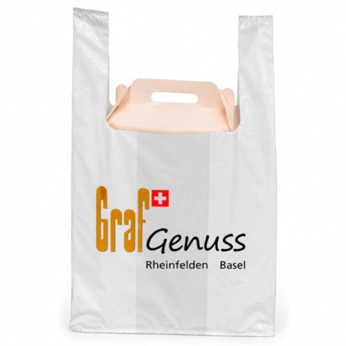 Tragtaschen mit Druck Kunststoff Classic Shoppers
