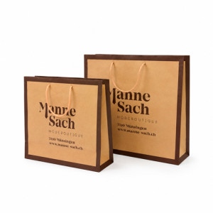 Tragtaschen mit Druck Papier Premium Kleinauflagen Vaduz